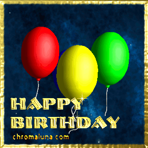 MySpace Happy Birthday Comments - Animated Balloons